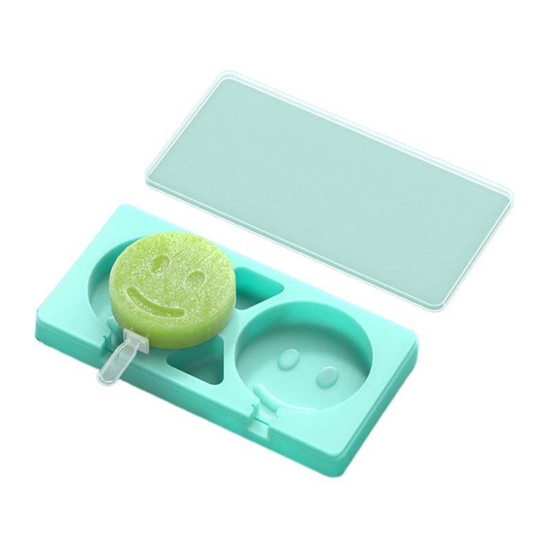 2 Cavities/3 Cavities Ice Cream Molds Silicone Ice for Pop Mold Ice Cream Maker Ice Cream Tray for Kitchen Party Hand Ma