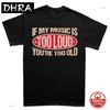 Funny Too Loud Music TShirt Novelty Warning Tee Cotton for Daily Wear Minimalist Breathable T Shirts Punk Tops Graphic Tee