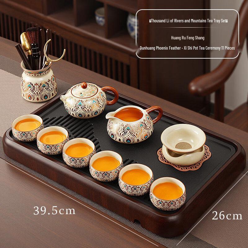 Dunhuang Phoenix Ru Kiln Kung Fu Tea Set