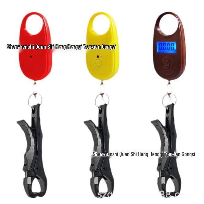 

Compact Electronic Fishing Scale with Control Grip & Gear Clip, 25kg Capacity Fish Controller