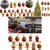 Halloween-themed Acrylic Pumpkin Car Hanging Pendant Cartoon Style Multiple Color Choices