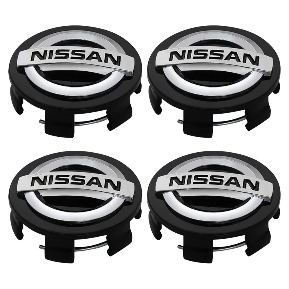 

4 шт./лот 60 мм Черно-серебристая Крышка ступицы колеса автомобиля с логотипом Крышка ступицы Колпак колеса для Nissan Nismo Qashqai X J10 J11 Trail Tiida Teana Skyline Juke X-trail чёрный