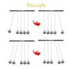 1pc Newton's Cradle Kids Toys for Children Educational Toy Desk Table Decor Metal Balance Ball Pendulum Juguetes Antistress Game