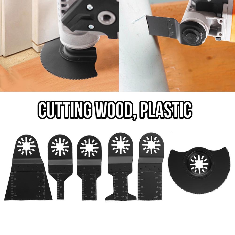 6pcs Standard Oscillating Multitools Saw Blades Power Tools Cutter