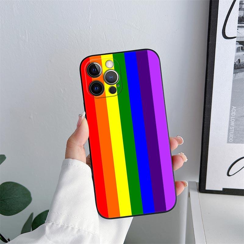 Gay Pride Flag Lesbians LGBT Phone Case for iPhone 11 15 Pro Max Case Coque 14 Plus 13 Pro 12 X XS XR 7 8 SE 2020 TPU Soft Cover