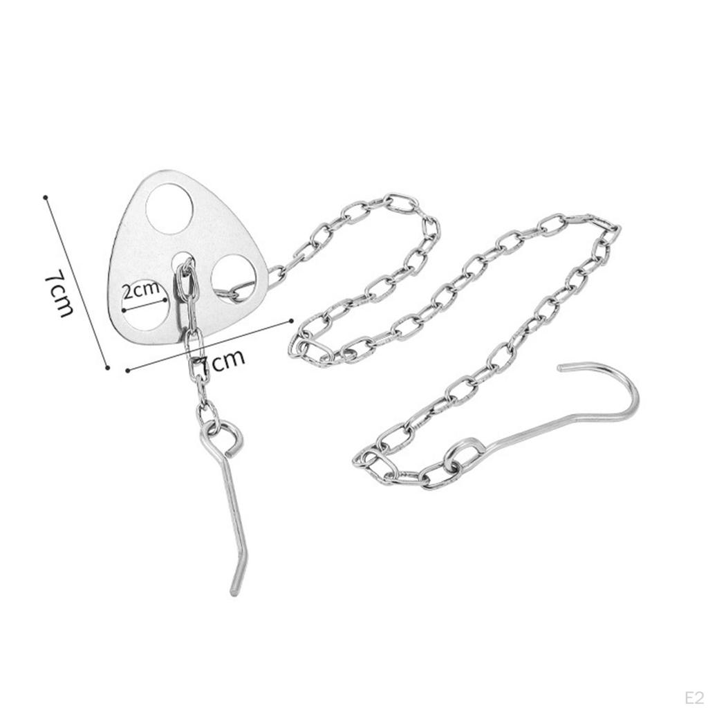 Trépied de feu de camp à chaîne réglable pour la cuisine et l'extérieur