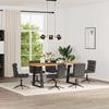 VidaXL Dining Chairs Set of 6 Black Faux Leather, Chair, Living Room Chair, Accent Chair, Kitchen Chair, Seat At 3315708