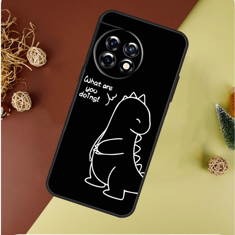 Couple Matching Cute Dinosaur For OnePlus 13 12 11 12R 13R 9 10 Pro 8T 9RT 10T 10R Nord 4 CE 2 3 Lite N20 N30 Phone Case