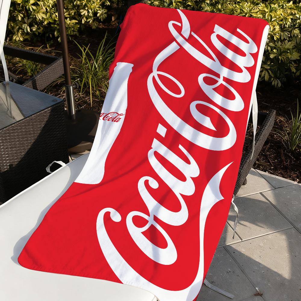 Modischer Druck Kunst Handtuch Weich Pool Geschenk Für Reise Fitnessstudio Dusche Camping Schnelltrocknend Sport C-Coca C-Cola-S Große Strandhandtücher