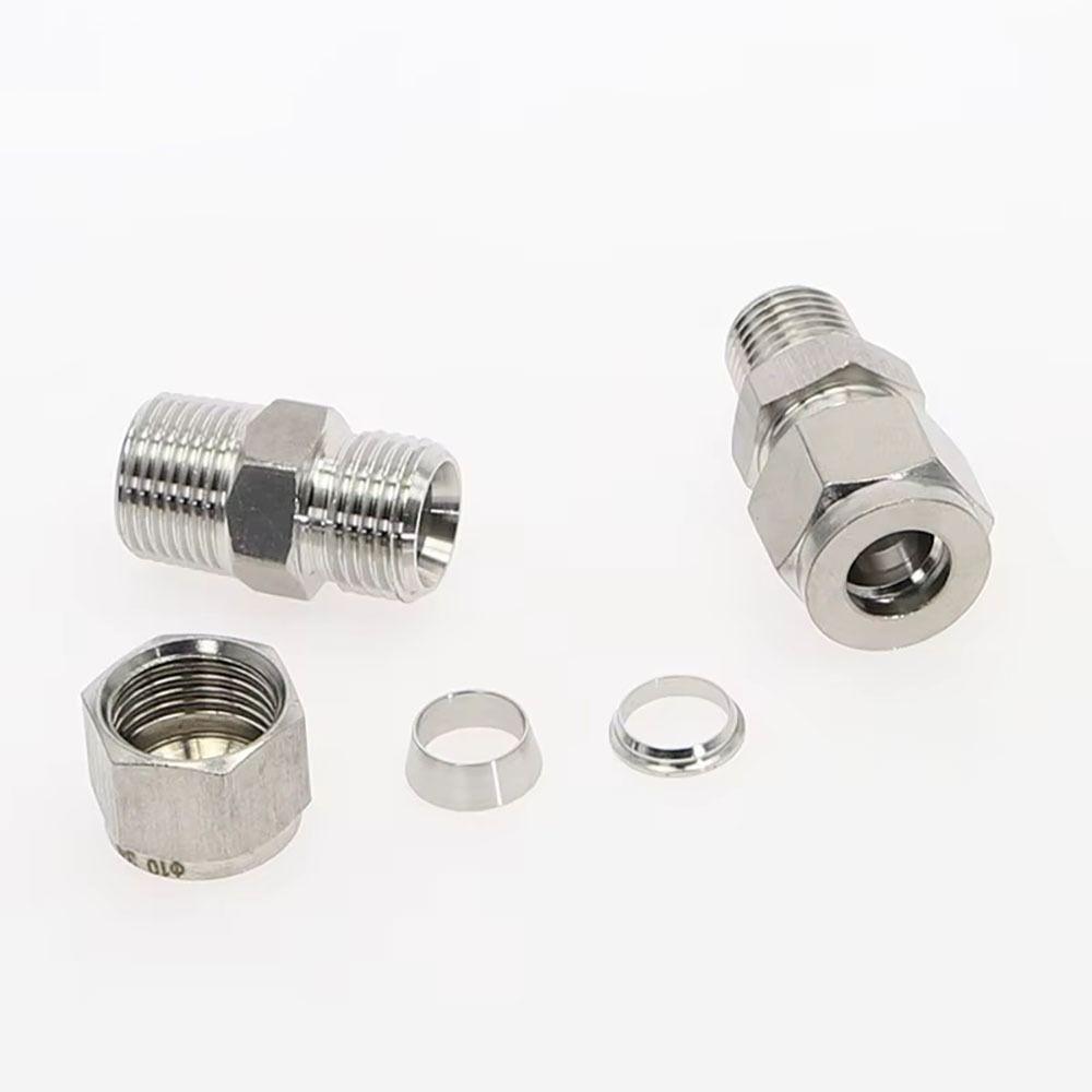 1Pcs Stainless Steel Quick Fitting 304 SS Metric ZG Pipe Fitting Tube Connector  for Oil Water Gas