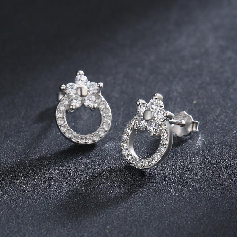 Tancise 925 Sterling Silver Zircon Earrings Drop Earrings For Women Wedding Party Gifts