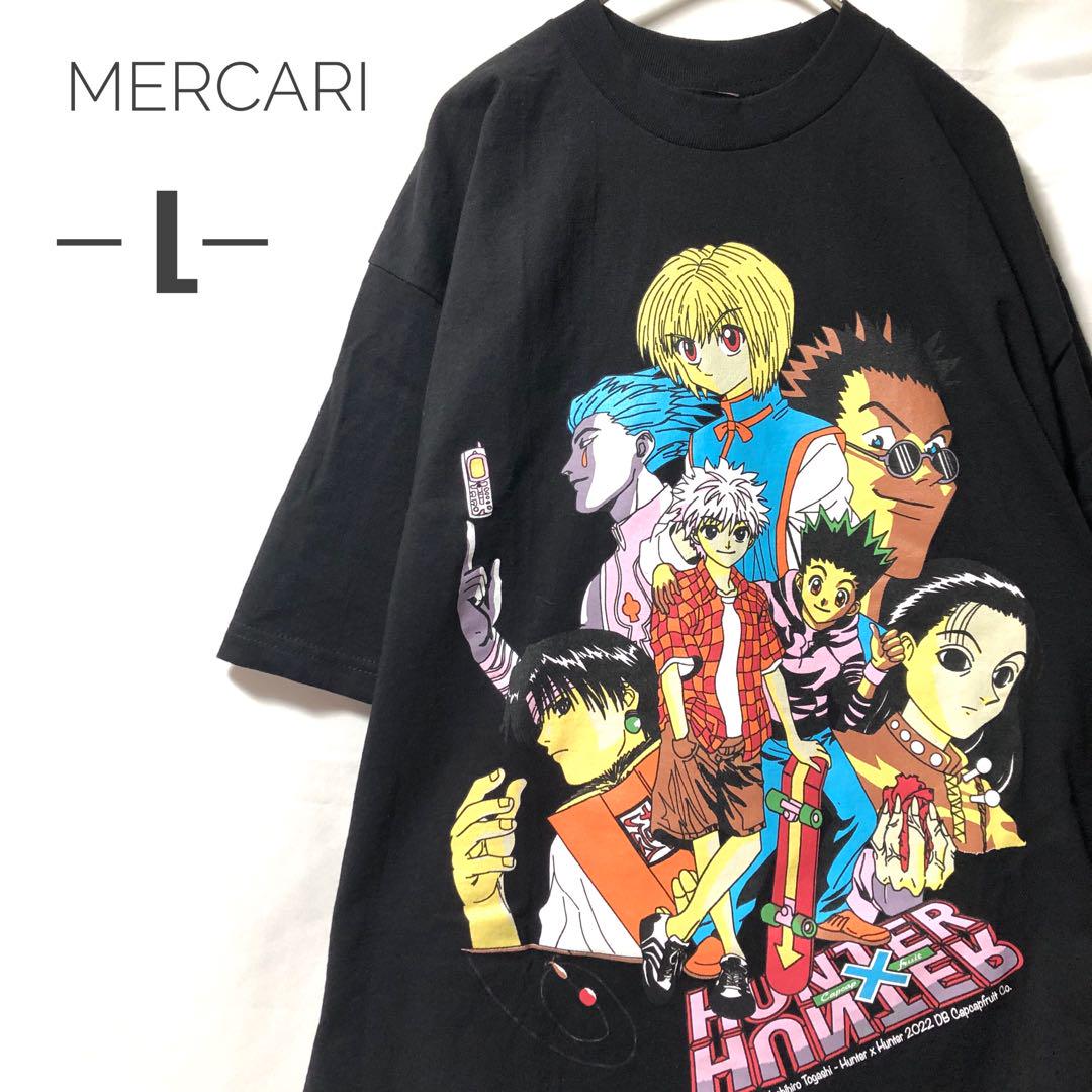 

[Б/У] Редкая футболка производства США с изображением Призрачной труппы, Hunter x Hunter, Хролло и Хисоки.