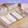 Japanese Style Underwear Drawer Organizer With Foldable Compartments For Bedroom Storage