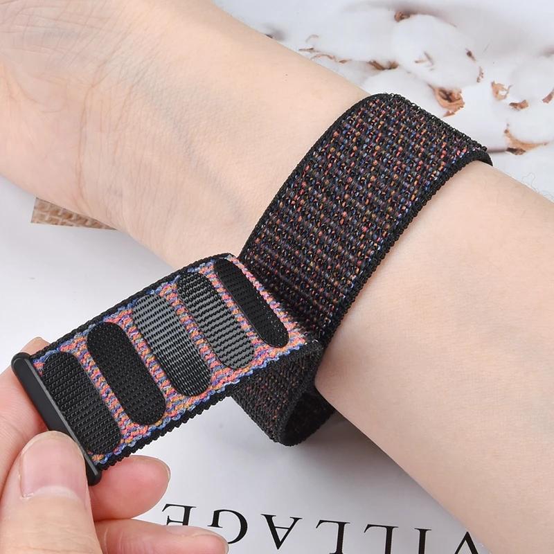 22mm Nylon Loop Watch Strap For Suunto Vertical Race Watchband For Suunto 5 9 Peak Pro Bracelet Replacement Wristband
