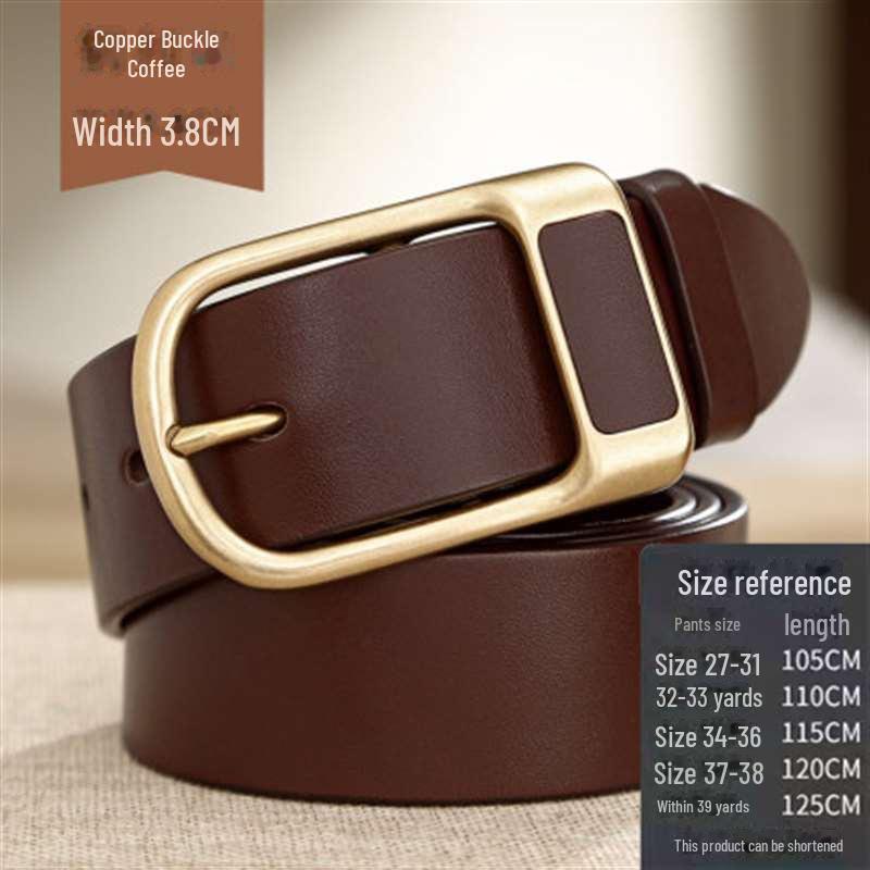 

Високоякісні ретро чоловічі модні ремені з пряжкою для джинсів і штанів 110cm коричневий