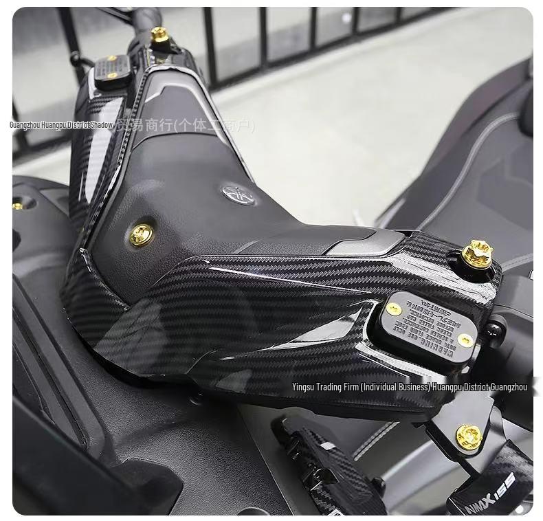 Yamaha NMAX155 2025-2026 Carbon Fiber Handlebar Cover Decorative Frame Sticker
