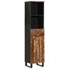 VidaXL Armoire de Salle de Bain, Colonne de Toilette avec Tiroir et Compartiment, Meuble de Rangement Intérieur, Bois Massif 352000