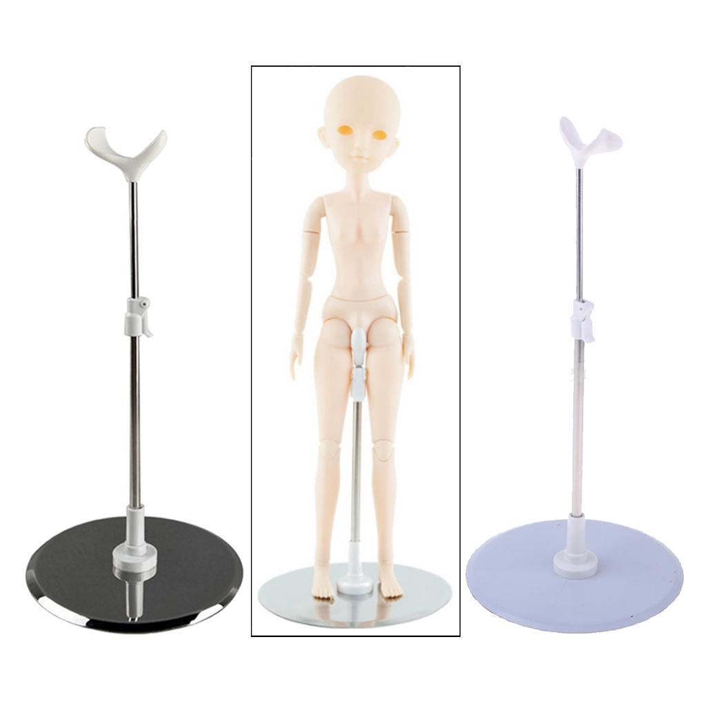 Moveable Metal Doll 25-38cm Adjustable Display Stand 1/3 1/4 BJD Accessory