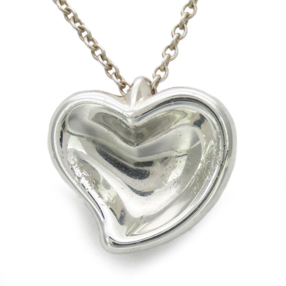 Used TIFFANY&Co. Necklace Curved heart Silver925 4.2g Silver El Saperetti