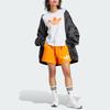 Adidas Originals Pearl Trefoil Tee With Logo Print Short Sleeve Women Tops Light-Hemp-Gray IL2424