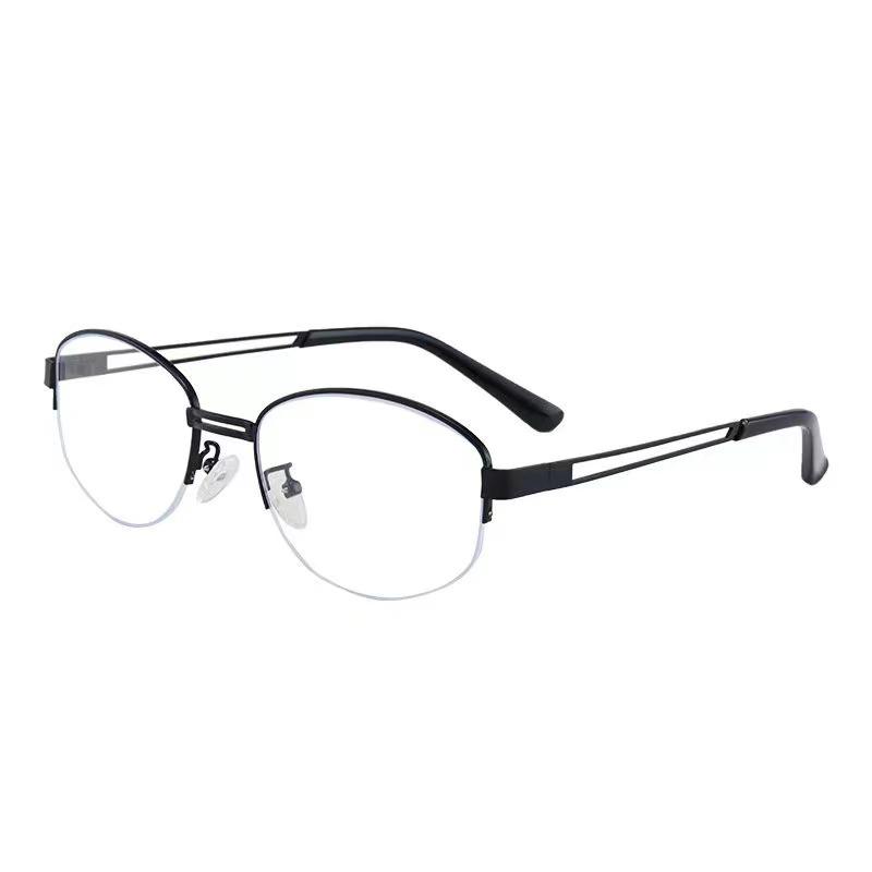 High-End Oval Gold Wire Eyeglass Frames for Women - Stylish Prescription-Ready