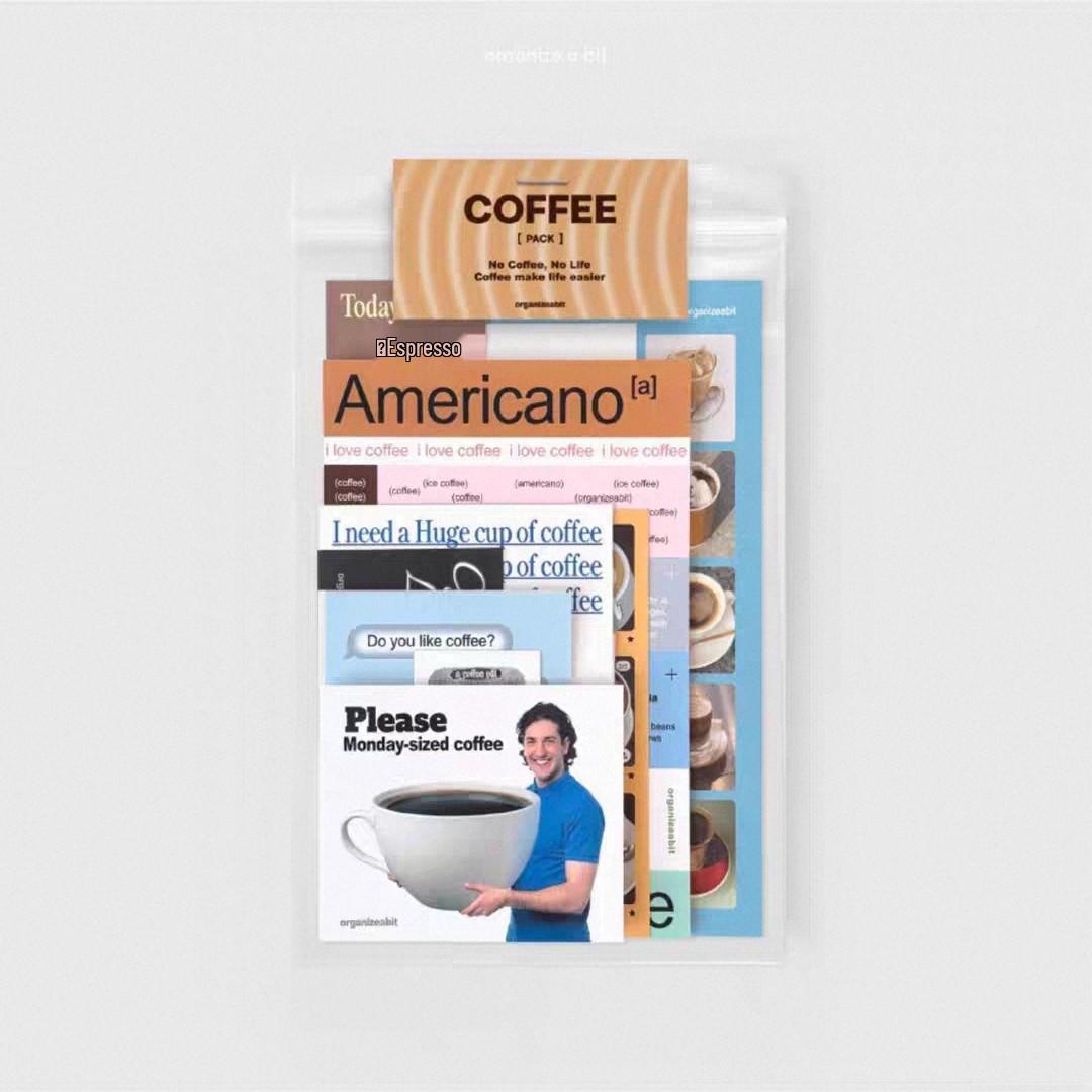 Korean Retro Nordic Journal Sticker Pack