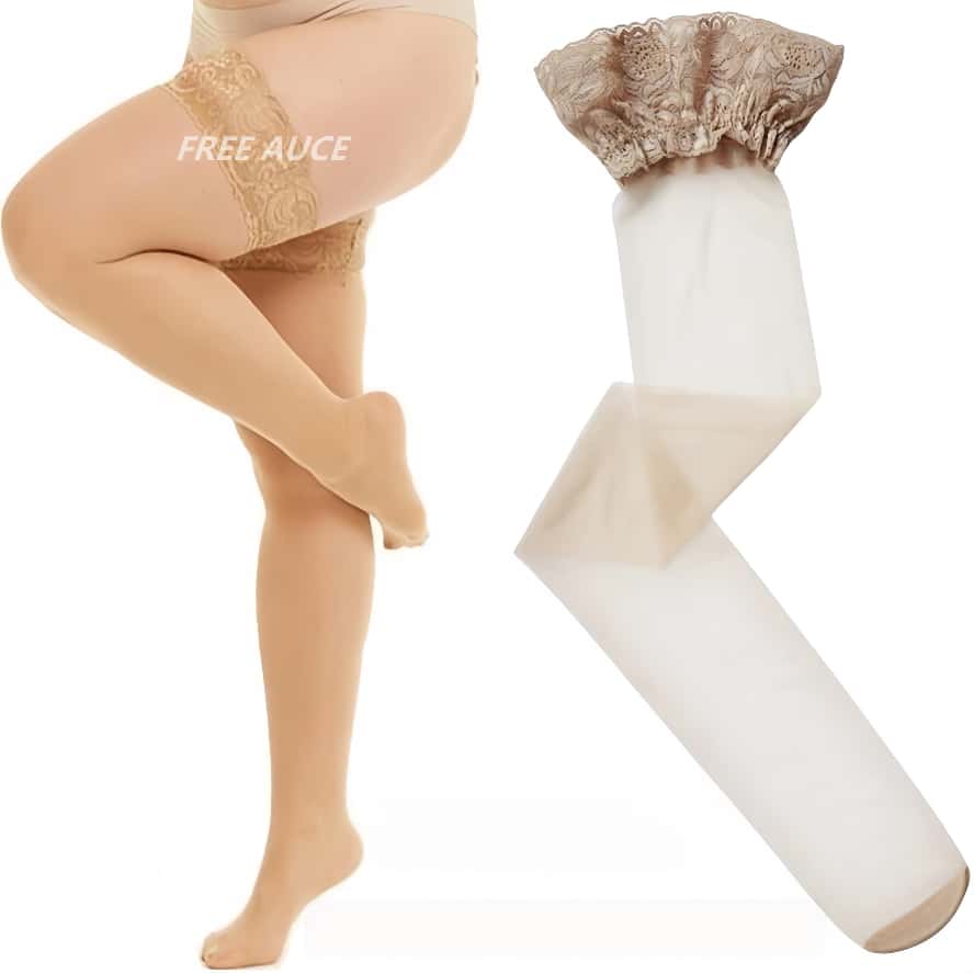 New Fishnet Over Knee Long Socks Thigh High Lace Silk Stockings For Oversized Women Plus Large Size Xxxl Summer Black White
