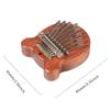 8 Key Mini Kalimba Wooden/Metal Finger Thumb Piano Small Musical Instrument
