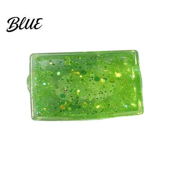 Anxiety Relief Toy Glitter Rectangle Squeeze Soft Stretchy Slow Rising Clear Sensory Stress Ball Classroom Prizes Party Favors