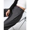 Women's High-Waisted Gray Wide-Leg Trousers - Spring/Autumn 2025 Collection
