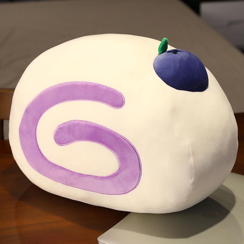 1PC 40cm Nice Simulation Fruit Cake Volume Plush Toy Pillow Office Waist Pad Sleeping Child Comforting Birthday Gift