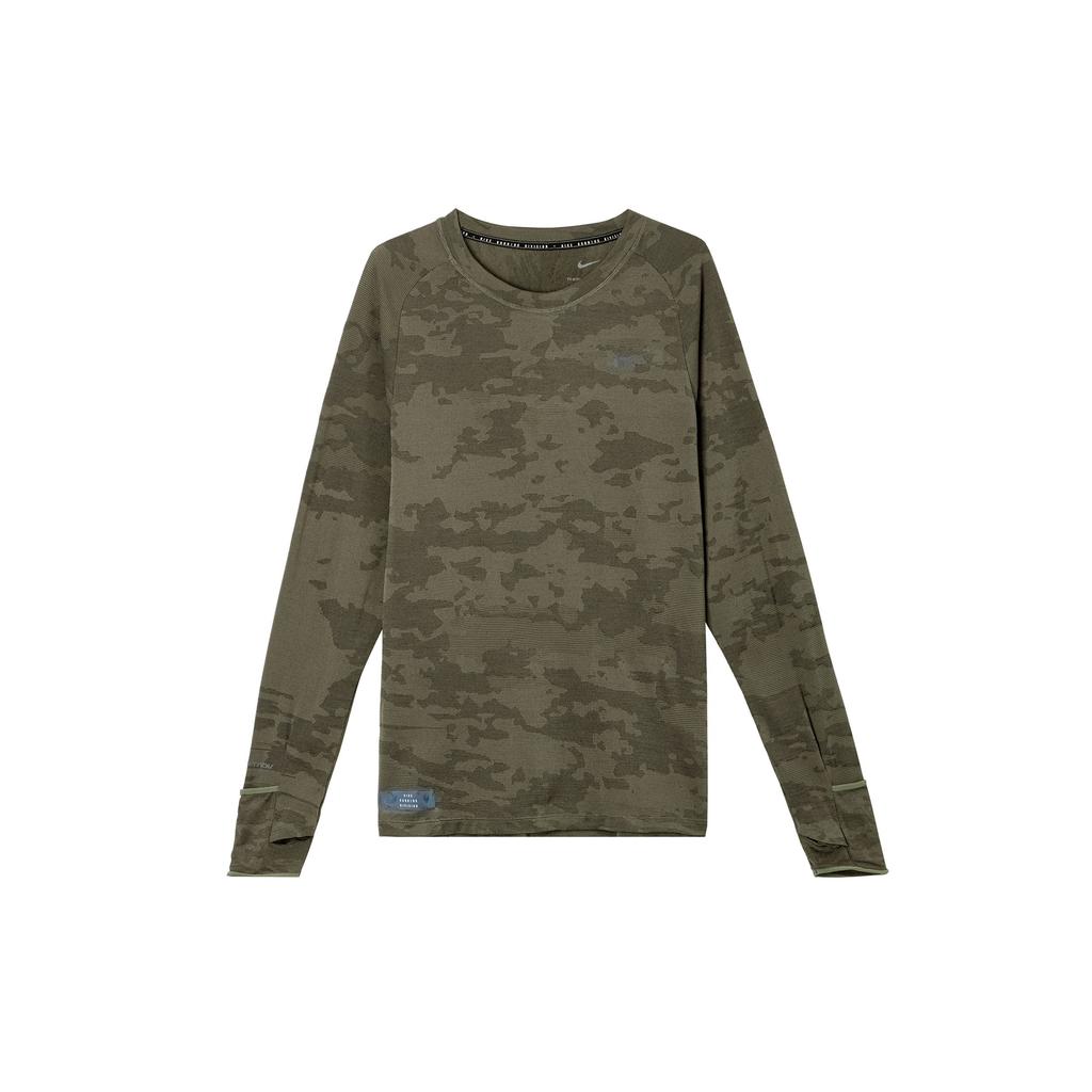 Nike Therma-FIT ADV Running Division Long Sleeve Top Men's Medium Olive FB8539-222
