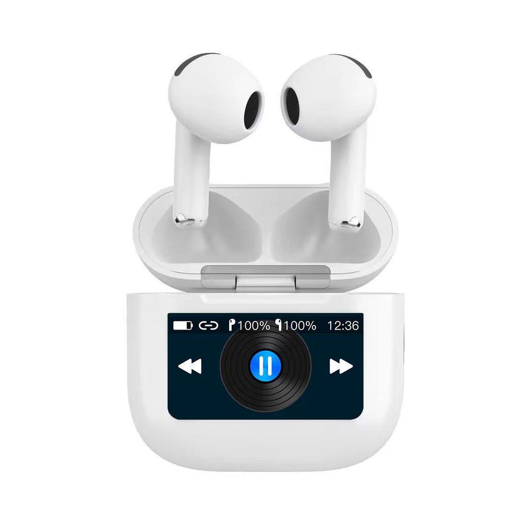 Huaqiangbei A6Air Noise-Cancelling Bluetooth Semi-In-Ear Sports Earphones with Touchscreen