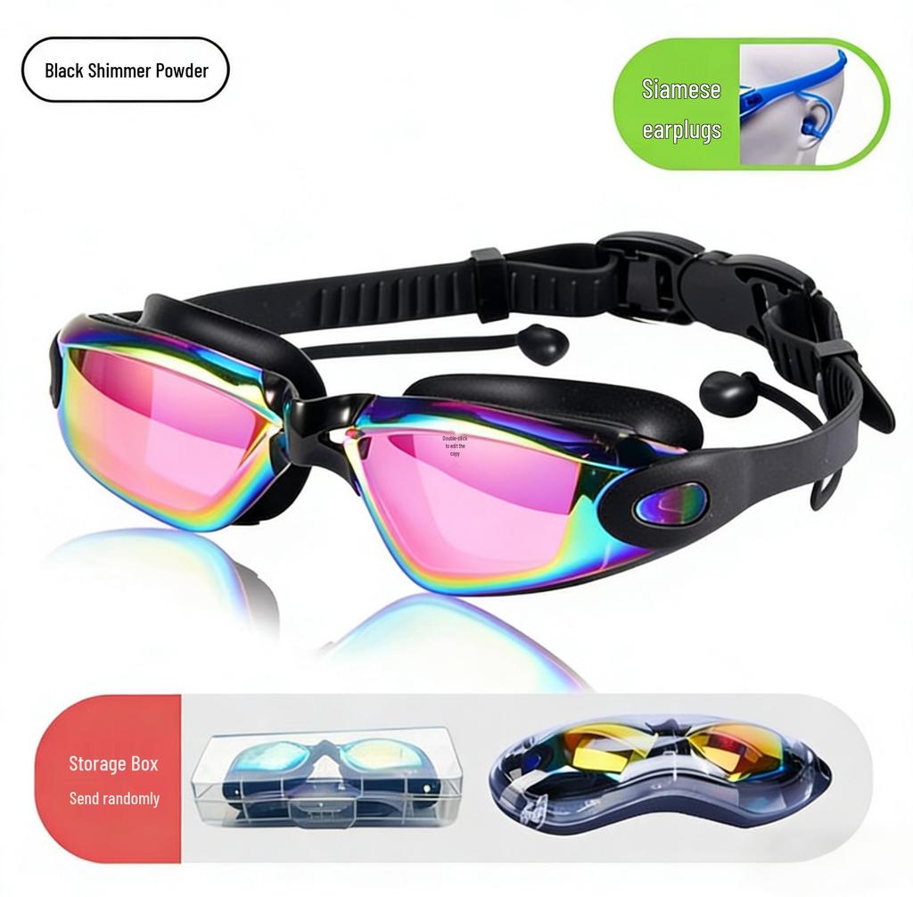 Ochelari de înot pentru miopie anti-aburire - HD, Impermeabili, Silicon, Finisaj galvanizat