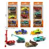 4/6pcs 1:64 Alloy Engineering Truck Loader Mini Simulation Metal Car Model Toy  Sliding Boy Gift