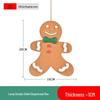 Gingerbread Man Christmas Ornaments & Photography Props for Tree & Window Decor, Children's Gifts