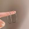 High-End Light Luxury Cold-Style Metal Hoop Earrings