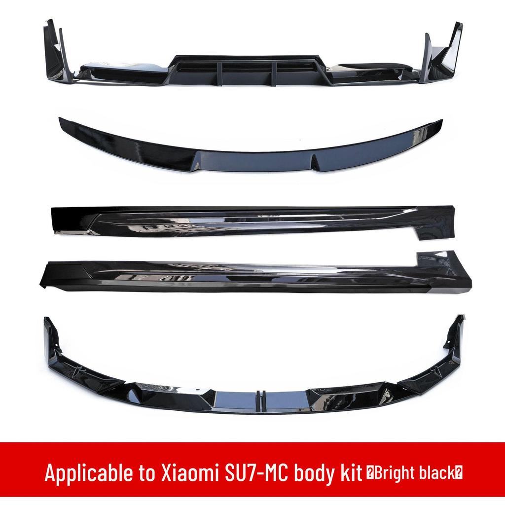 Fits Xiaomi SU7: MC Style Rear Spoiler, Front Lip, Side Skirts, Rear Bumper, and Diffuser Kit