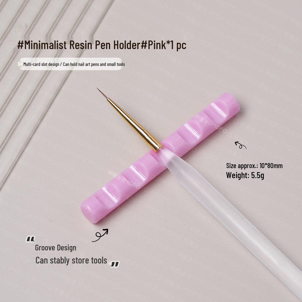 

Акриловий пензлик-ручка для нейл-арту та тримач для пензлів з кількома відділеннями для зберігання гель-лаків та фольги - Цукеркові кольори