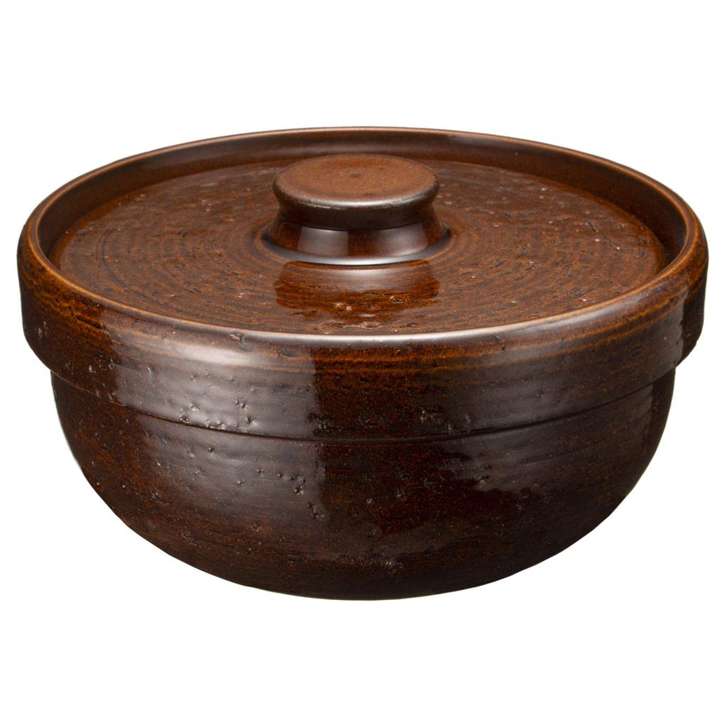 Haseen Roasting Clay Pot Direct Flame Can be Used for Dry Cooking (2-3 servings) Compatible, NCK-87