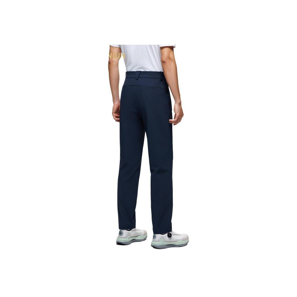 Anta Champion All-Weather Series Solid Color Mid-Rise Water-Resistant Comfortable Breathable Straight-Leg Casual Pants Men Bottoms 152430508-2