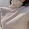 Autumn and Winter High-neck Knitted Sweater for Women, Stylish Tight Base Sweater, High-end Soft and Soft Inner Layer Top