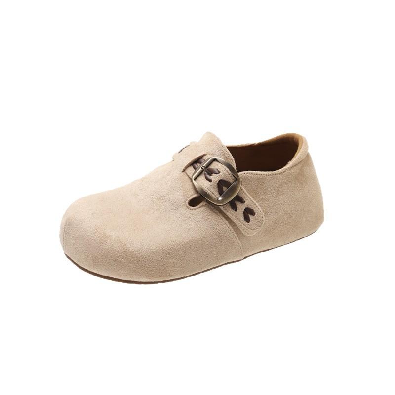 All-inclusive Boken Shoes Women's Inner Height Increase One Pedal Single Shoes Women's 2025 New Platform Shoes Women's Boken Shoes