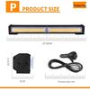 COB Single Row Light for Car Grille, Truck Roof, Rescue Warning, and Bumper Strobe.