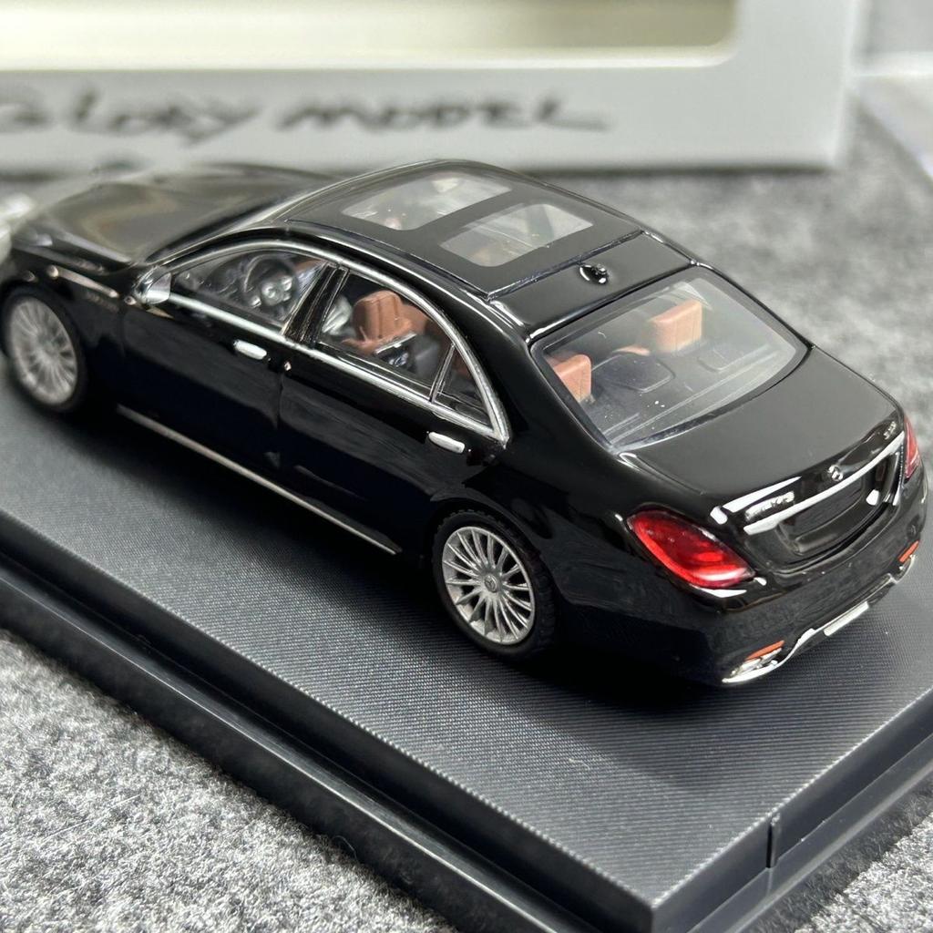 Glory Model 1:64 Mercedes-benz S65 Amg W222 Black Diecast Alloy Car Model Ornament