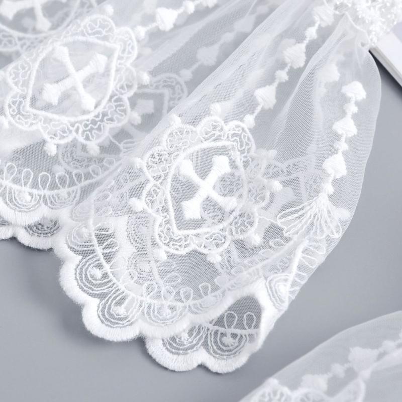 Elegant Women Lace Trim Arm Sleeves Wrist Cuffs Decorative Sleeves Armwear For Office Daily Wear And Formal Event Outfit