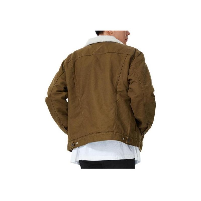 Giacca Spessa Monopetto Tinta Unita Levis AI22 Giacche Unisex Verde Militare 16365-0189