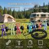 1.8M Portable Elastic Clothesline With Clips,Windproof Travel Laundry Drying Rope For Camping Business Trip Hotel Clothes