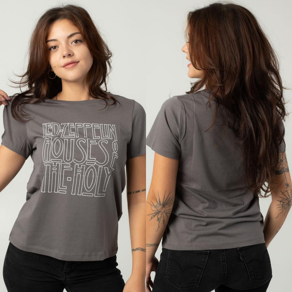 The Holy Led Zeppelin Band T-Shirt Cotton Graphic Tee Unisex Women Summer Streetwear