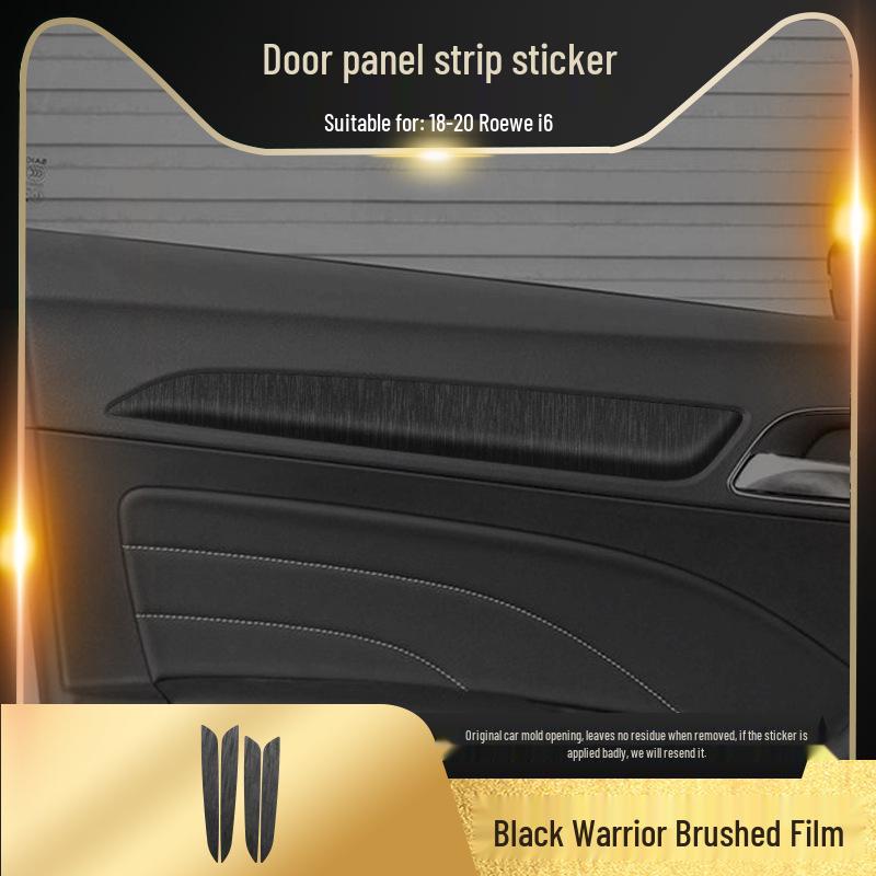 Black Warrior Brushed Car Sticker for Roewe i5/i6/i6max Interior Central Control Decoration
